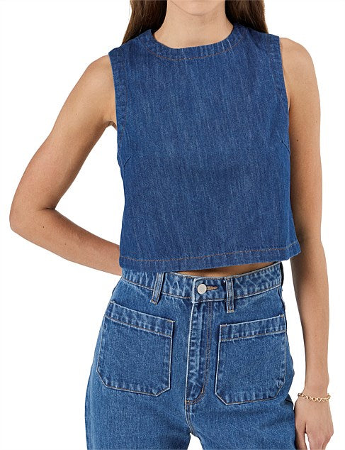 Shell Top - Blue Smoke – The Salt Palm Co.